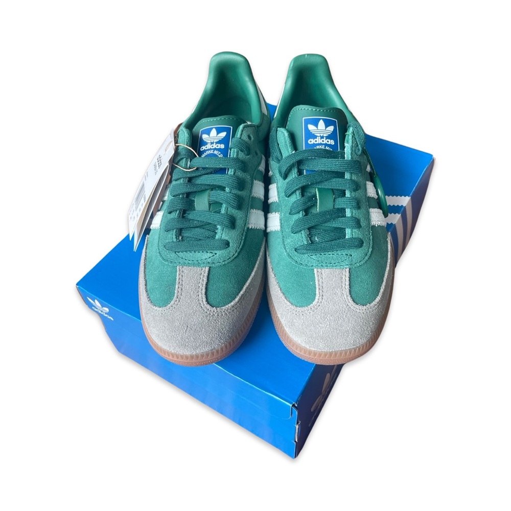 Adidas Samba OG Collegiate Green Gum Grey Toe - (US Men’s Size 6/Women’s Size 7)